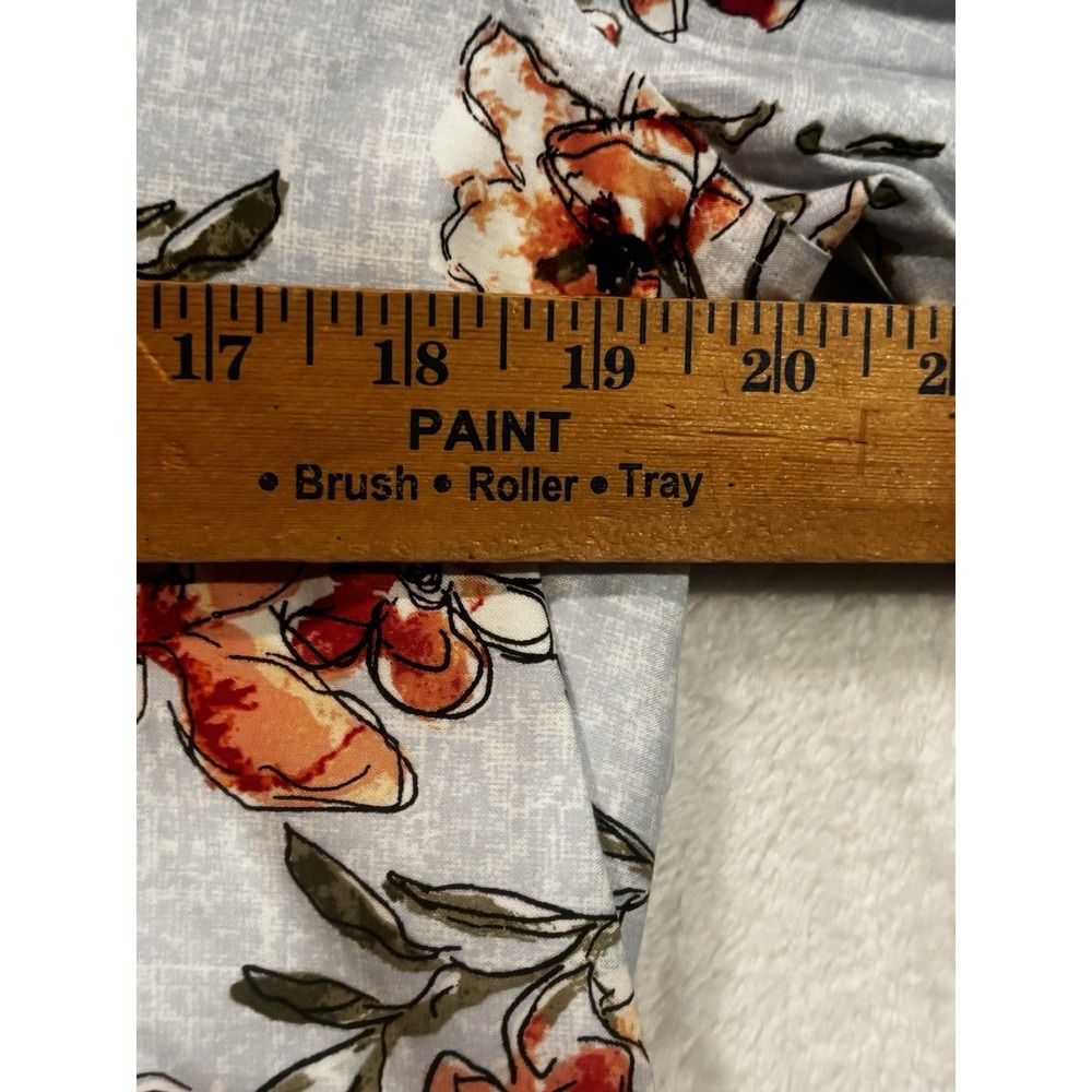 Chicos Top Women's Blouse Artsy Floral M Japan Spring Tunic Shirt Resort - Picture 7 of 10